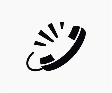 Icona stilizzata di un telefono che squilla
